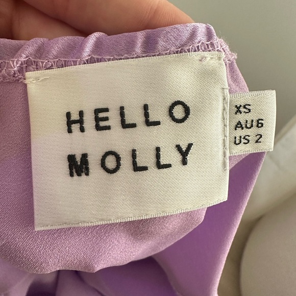 Hello Molly Satin Purple Maxi - Picture 6 of 9